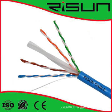 Câble de réseau 23AWG UTP CAT6 (câble UTP CAT6)